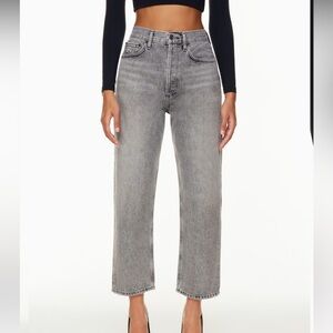 AGOLDE 90’s Crop Mid-Rise Loose Straight Jean - color Trip size 25